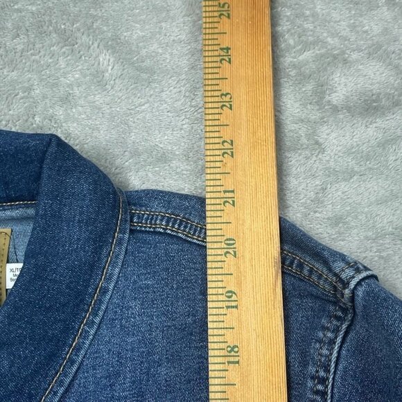 Calvin Klein Womens Denim Jacket Size XL Light Wash Long Sleeve Classic Fit d017 - Picture 5 of 9